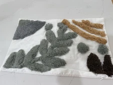 New Plush Chenille Throw Pillow Cover, Zipper Close