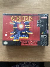 Brand New Wordtris Super Nintendo Entertainment System Box And Film Worn