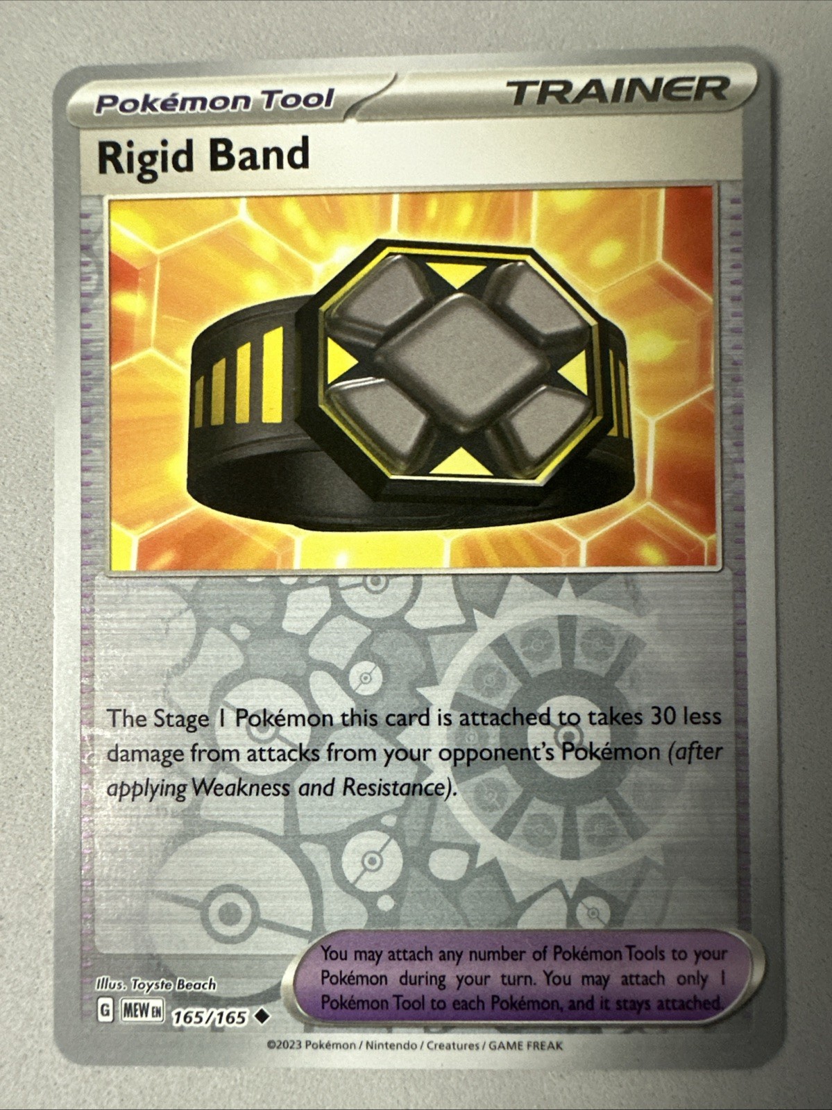 Pokemon TCG * Scarlet & Violet 151  * 165/165 Rigid Band U * REVERSE HOLO * NM