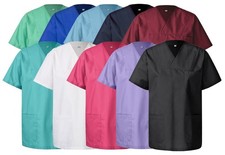 Kasack Schlupfkasack Kittel Krankenhaus Praxis Pflege XS - 7XL Logo Stick