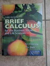 Brandnew Brief Calculus 3e by Bill Armstrong and Don Davis