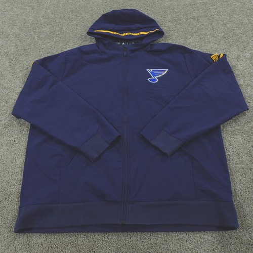 Adidas Hoodie Herren XXL Full Zip NHL Hockey St. Louis Blues Performance Pullover - Bild 2 von 12