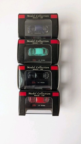 Malibu International VW Beetle/VW Käfer Lot Of 4 - Black, Red, Dark & Light Blue - Picture 3 of 6