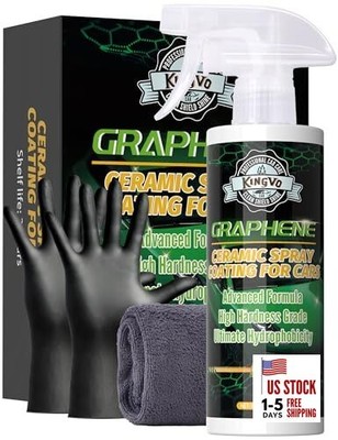 Ceramic Coating for Cars, Car Wax Spray Graphene 10 Fl Oz Car Paint Spray