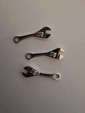 Miniature 1 Faux Cresent Wrench Alloy Diorama Garage Scenery Photography 3pcs