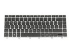 HP L11307-041 Tastatur DE (deutsch) schwarz/silber mit Backlight und Mouse-Stick