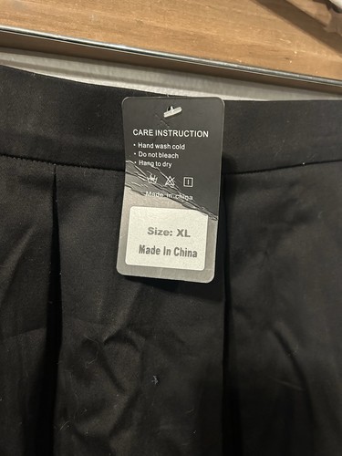 Tandisk Damen A-Linie Plissee Midi Rock in Schwarz XL (281) - Bild 3 von 6