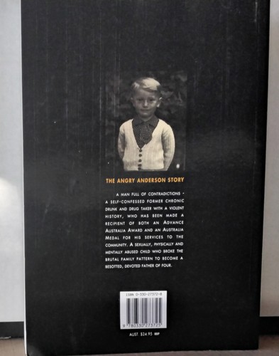 ANGRY SCARED FOR LIFE by KAREN DEWEY 1994 Angry Anderson ROSE TATTOO bio BOOK - Picture 2 of 4