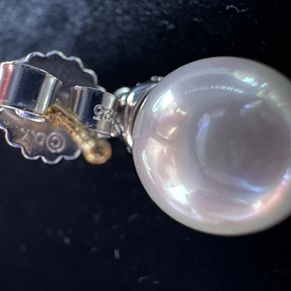 David Yurman Pearls & Pavé Setting Small Diamonds Earrings - Image 4 of 4