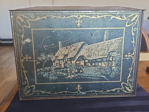 Vintage Metal Bread Box Antique Storage Tin Country Farmhouse Primitive Decor - Picture 5 of 12