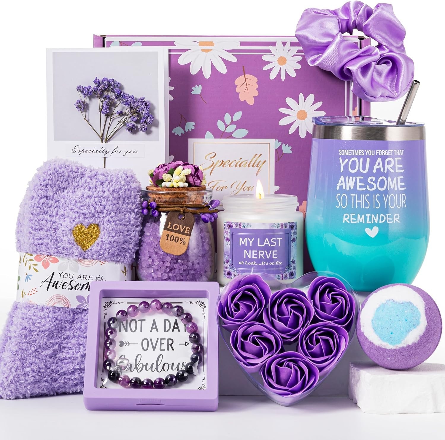 Birthday Gifts for Women Gifts Basket for Her,Unique female Friends Mum, Wife Si