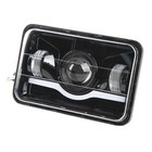 12-48V Truck Front Square LED Headlight With High Low Beam DRL Waterproof And