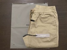 USED FEAR OF GOD FOG ESSENTIALS COLLECTION TWILL PANTS KHAKI SIZE SMALL
