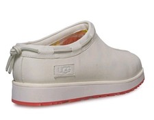 UGG UGGs Tasman Sundae White Red Slippers Men's Warm Leather Wool Shoes 10