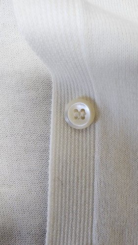 J-Jill Vintage White lightweight Button Down Cardigan Sweater Women's Size Small - Bild 8 von 9
