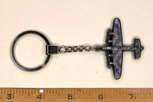 WW2 RAF British Military Aircraft Lancaster Key Fob Enthusiast Aviators Novelty - Picture 5 of 5