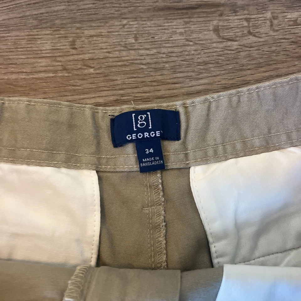 George Men's Khaki Chino Shorts - Image 3 of 3