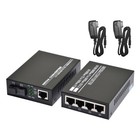 10/100M Single Mode 3KM 4 RJ45 and 1 SC fiber Port Optic Media Converter g