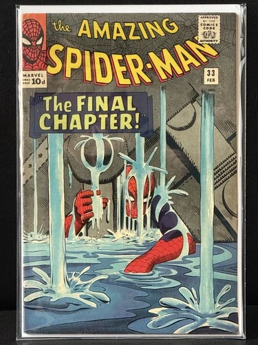 🔥AMAZING SPIDER-MAN #33 Iconic STEVE DITKO cover Great Condition MARVEL 1966🔥
