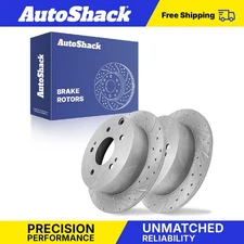 Rear Drilled Slotted Brake Rotors for Mitsubishi Eclipse 2004-2009 Galant