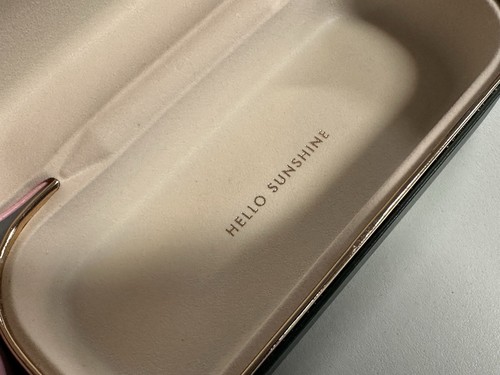 (2) Kate Spade Eyeglass Case with Pink Cleaning Cloth Pink & Dark Green & Cloth - Picture 11 of 13