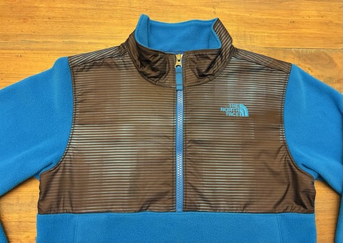 The North Face 1/4-Reißverschluss Fleecepullover blau Jugend Größe Medium M 10-12 Jungen TNF - Bild 2 von 6