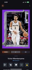 Victor Wembanyama Iconic /250 Purple  Topps NBA Collect app *DIGITAL* card