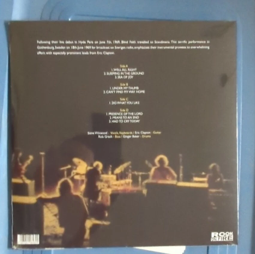 Blind Faith Gothenburg '69 2LP New/Sealed - UNDER MY THUMB - ERIC CLAPTON - Image 2 of 2