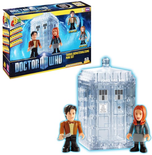 Doctor Who Tardis Dematerialising Mini Set Character Building NEW - Picture 1 of 4