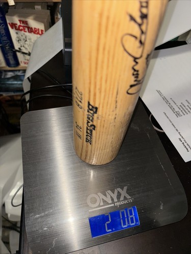 Rawlings Big Stick 271B 34” 32oz Professional Wood Bat Unknown Autograph Read - Picture 12 of 12