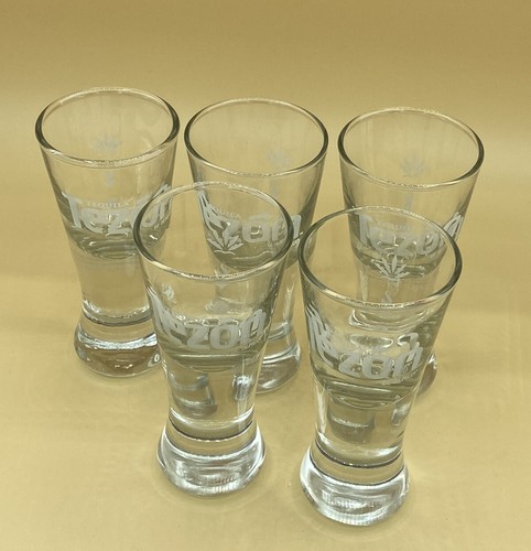Tezon Tequila De Olmeca Clear Shot Glass 2 oz LOT 5 - Picture 2 of 8