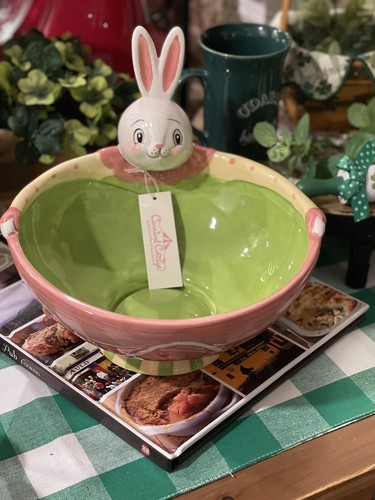 Johanna Parker große Häschen Süßigkeiten/Servierschale Neu mit Etikett Ostern, Frühling - Bild 2 von 6