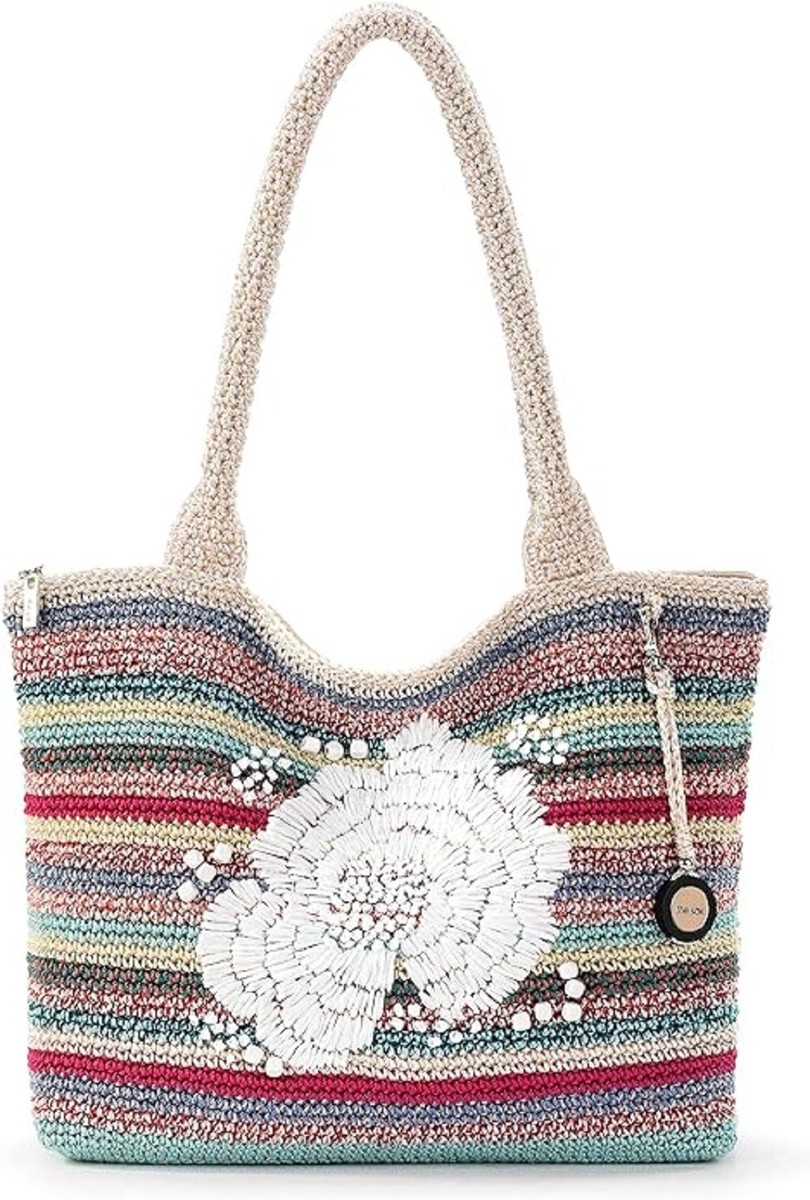 The Sak womens Classics Hand crochet Carry all Crafted Satchel Bag eBay