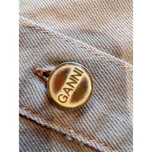 GANNI Overdyed Cutline Denim Western Dress size 34/ XS - Picture 8 of 13