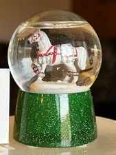 Trail Of Painted Ponies SILVER BELLS RARE    MINIATURE    Water Globe. MINT 12345