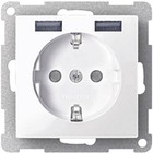 Merten MEG2366-0319 System M Socket Earthing USB 2-Port Polar White