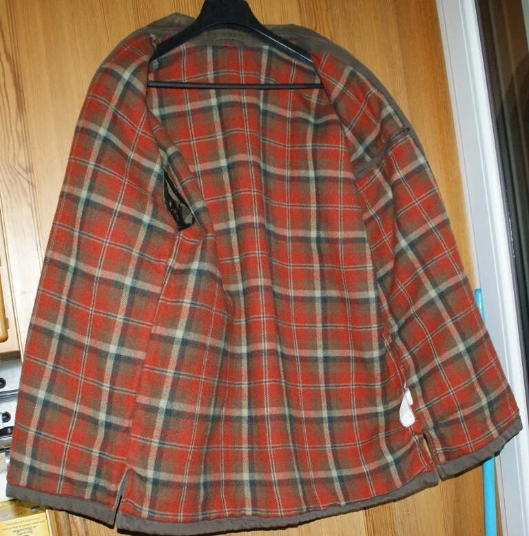 VESTE homme Tissu effet Cotelé  Couleur Marron - Taille M - Intérieur écossais - Photo 2/4