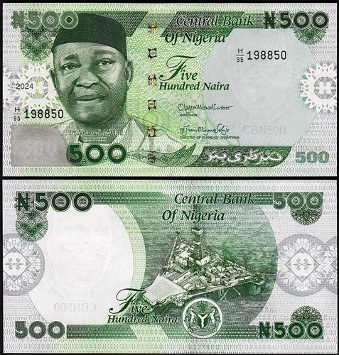 Nigeria 4 Pcs Set, 100 200 500 1000 Naira 2024, UNC, P-New Date & Design - Picture 4 of 7