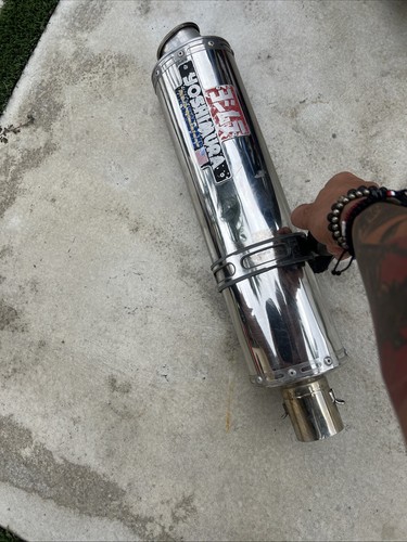 03-04 KAWASAKI NINJA ZX6R ZX636 YOSHIMURA EXHAUST PIPE MUFFLER SLIP ON CAN - Picture 12 of 12
