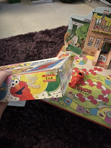 Elmo's Birthday Game von Milton Bradley 1997 - Brettspiel - selten - gebrauchter Zustand - Bild 5 von 11
