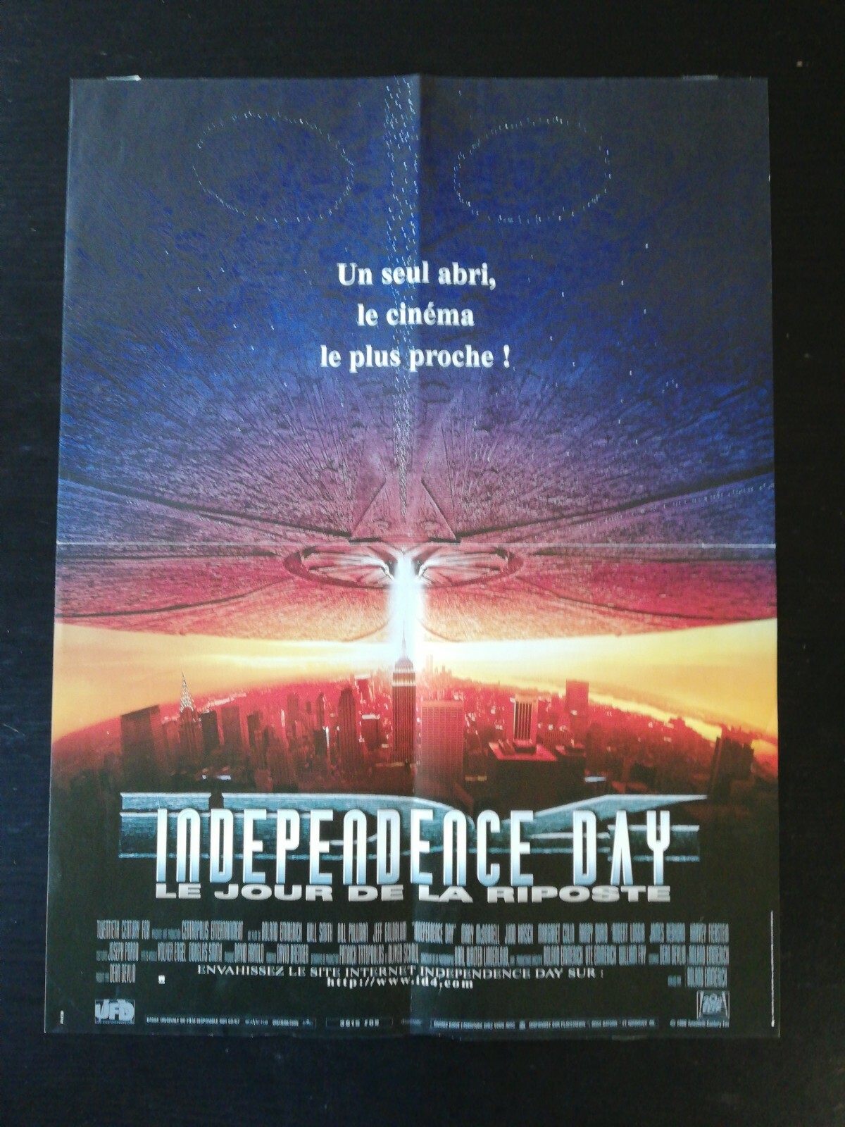 Edjay Postre N83 Poster Cinema Independence Day Le Jour de La Response, 1996 | eBay UK