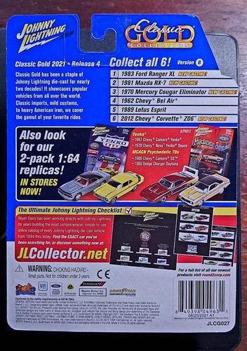 Johnny Lightning 2021 Classic Gold R4 - 1989 Lotus Esprit - White Lightning! - Picture 2 of 2