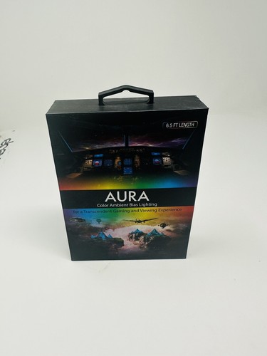 Aura Color Ambient Bias Lighting 6.5ft.- Multicolor LED Lighting- NEW IN BOX - Picture 2 of 6
