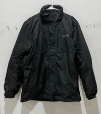 NWOT Mens Outdoor Master 2-in-1 Coat Size L Zip-Out Faux Fur fleece Lining Black