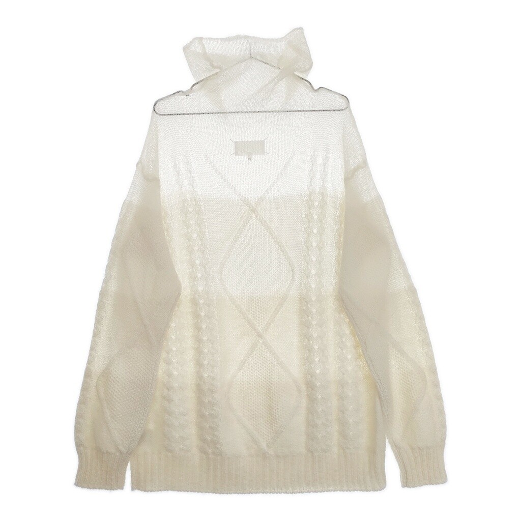 MAISON MARGIELA XS White Tag Mohair Turtleneck Gradient knit
