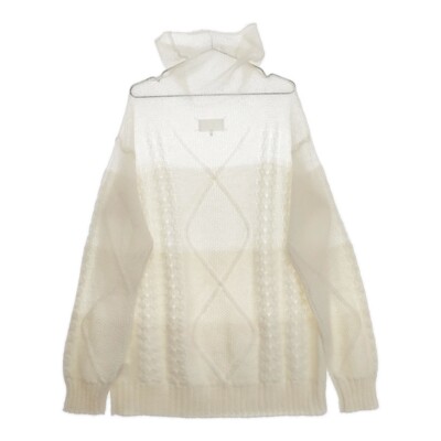 MAISON MARGIELA XS White Tag Mohair Turtleneck Gradient knit