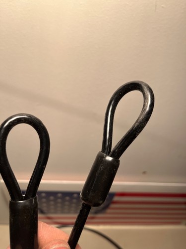 2 Coated Steel security Lock Wires W/Double Loop 4 Anti-theft, Bike,Luggage, etc - Picture 2 of 2