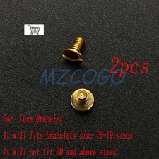2 PCS Replacement Parts 4.5mm For C artier Love Bracelet Yellow Gold Screws
