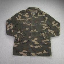 Levi's Jacket Mens Small Camouflaged Military Field Camp Coat