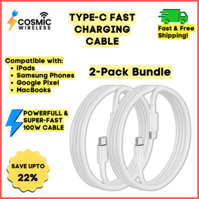 Type USB-C Fast Charger iPhone 16/15 Pro Max/S24 Plus/Ultra [2-Pack]